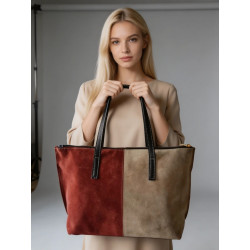 Bolso artesanal de piel autentica, estilo casual y elegante