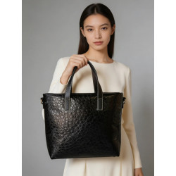 Bolso de hombro artesanal en piel, ejemplar único, fabricado en España