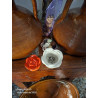 Joyero de cemento moderno para anillos y pendientes, artesanía lisviv en forma de flor, exclusividad