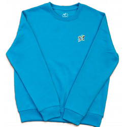 ventaonline-sudadera sin capucha-lisviv-unisex-azulturquesa